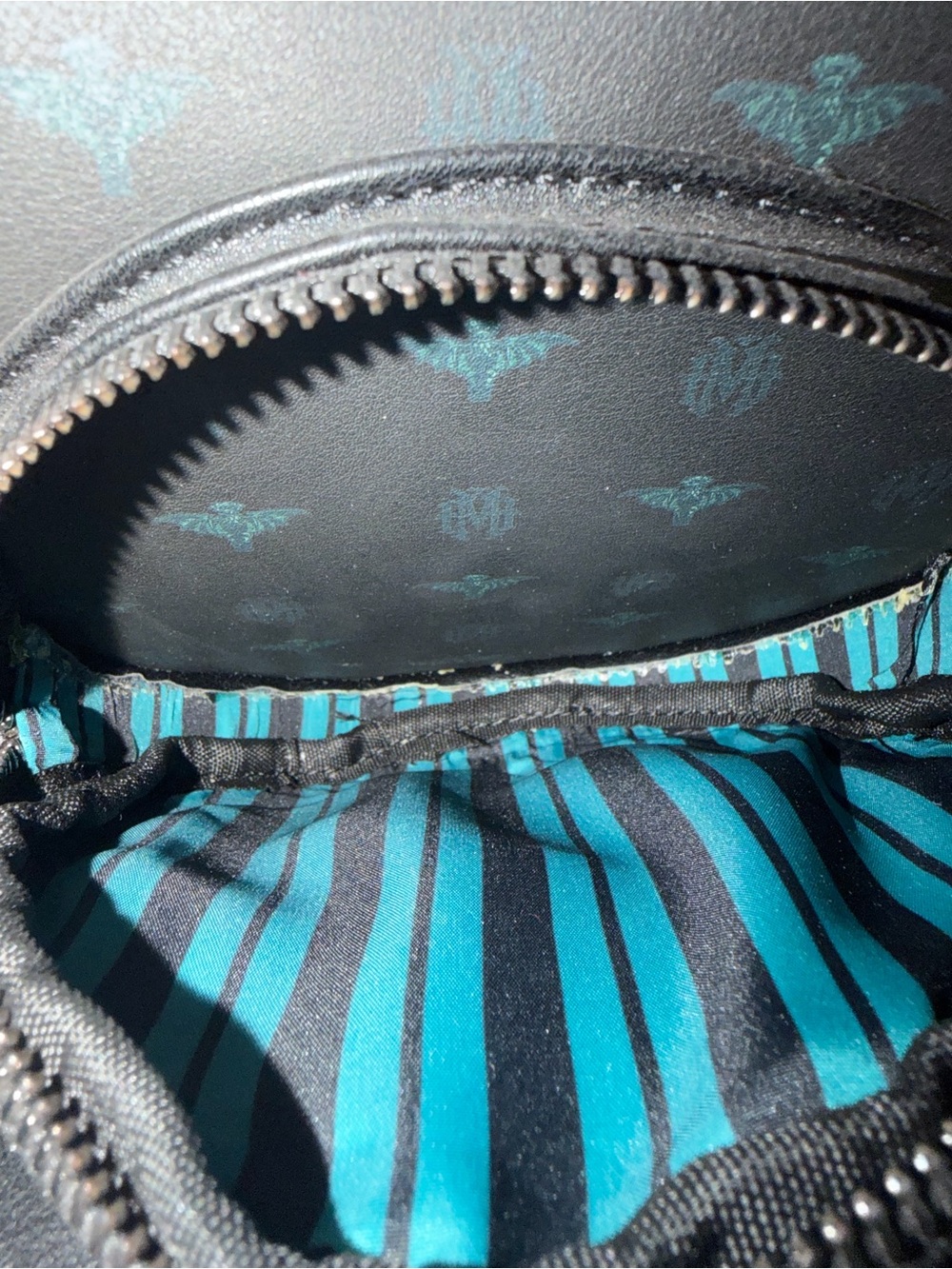 Loungefly Haunted Mansion Black and Teal with HM Characters. - Picture 8 of 8